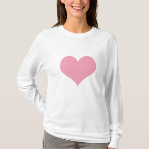 Camiseta Gran Corazón de Amor Rosa