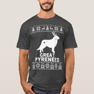 Camiseta Gran Corazón de Perro de los Pirineos Perro Perder