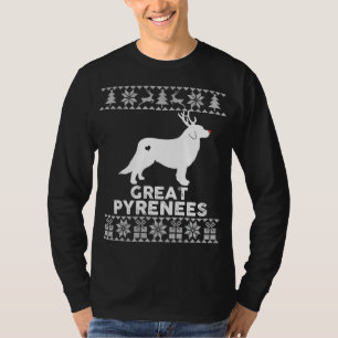 Camiseta Gran Corazón de Perro de los Pirineos Perro Perder