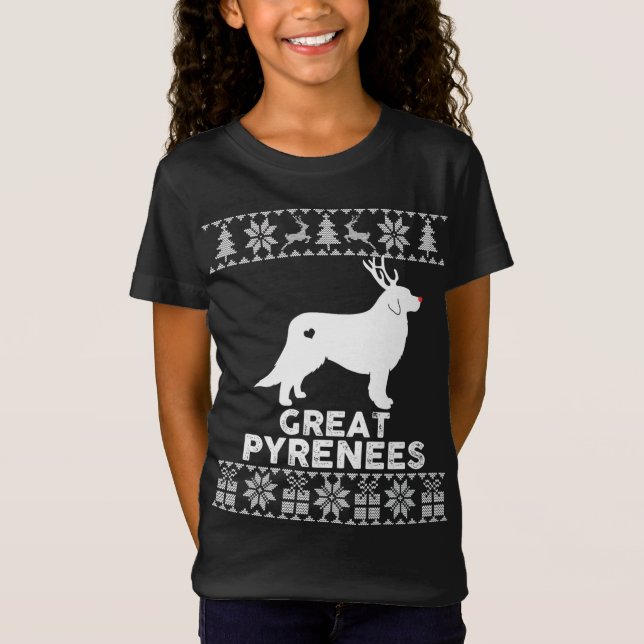 Camiseta Gran Corazón de Perro de los Pirineos Perro Perder (Anverso)