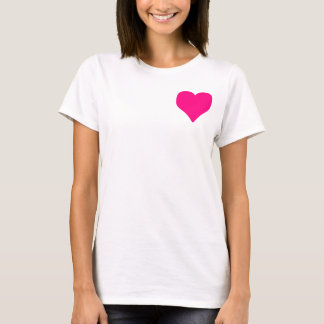 Camiseta Gran Corazón Rosa