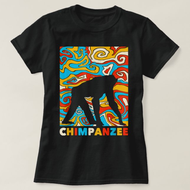 Camiseta Gran Costuma de mono de diseño de chimpancé (Diseño del anverso)