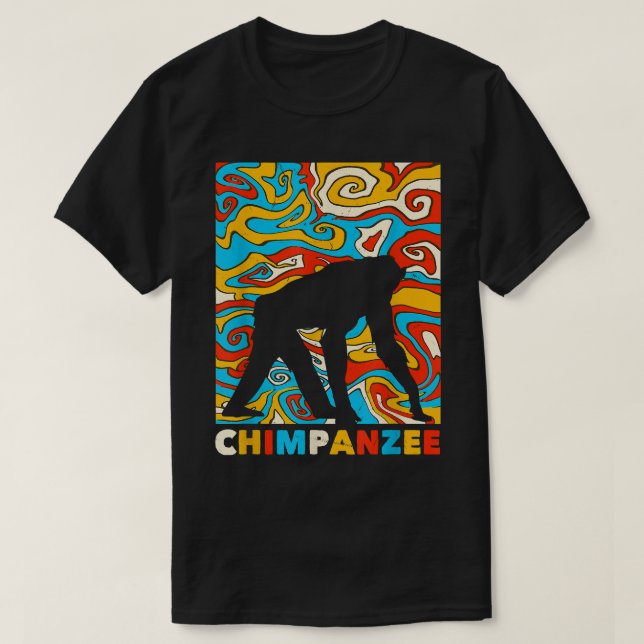 Camiseta Gran Costuma de mono de diseño de chimpancé (Diseño del anverso)