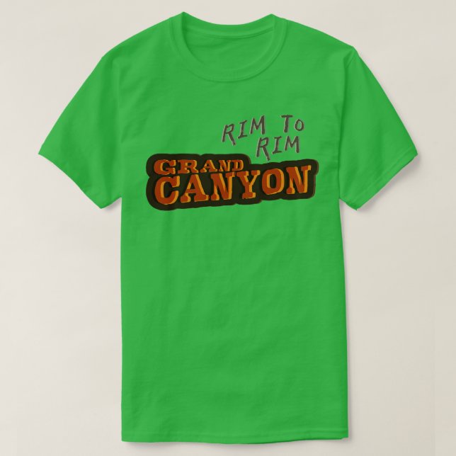 Camiseta Gran Cuenca del Cañón a Rim TShirt (Diseño del anverso)