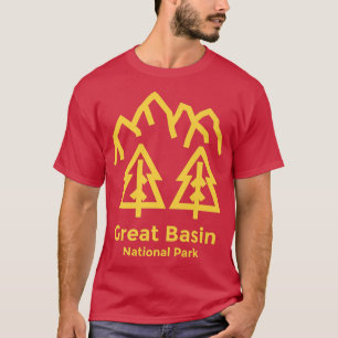 Camiseta Gran Cuenca Parque Nacional Nevada Retro Minimalis