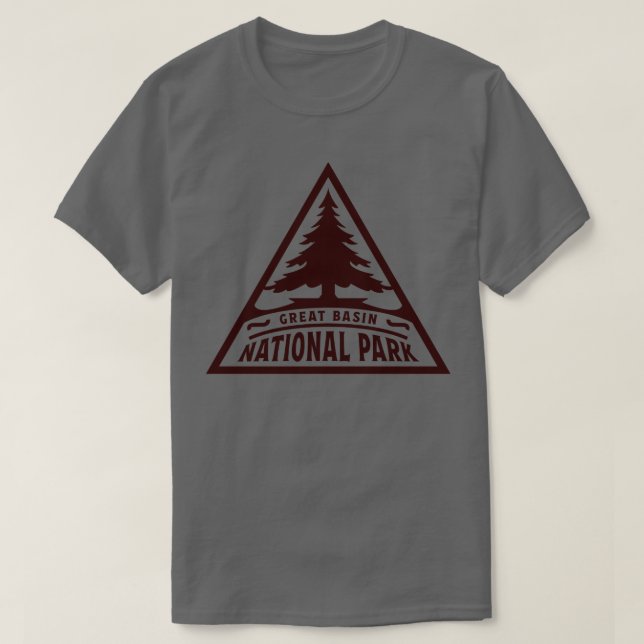 Camiseta Gran Cuenca Parque Nacional Triángulo Marrón (Diseño del anverso)