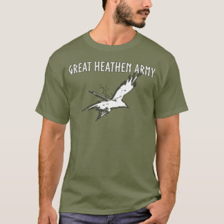 Camiseta Gran cuervo que vuela pagano del ejército el |