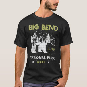Camiseta Gran Curva Texas Parques Nacionales Camping Paseo