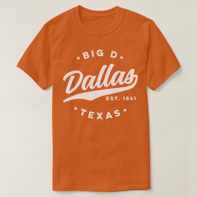 Camiseta Gran D Dallas Texas Blanco (Diseño del anverso)
