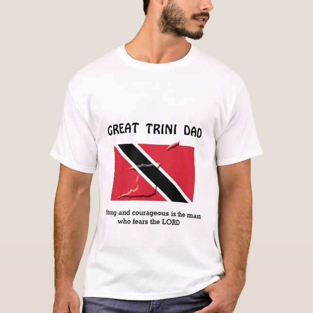 Camiseta GRAN DAD TRINI DAD Fuerte valiente Personalizado (Anverso)