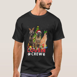 Camiseta Gran Dane Cousin Crew Christmas Tree Light Xmas