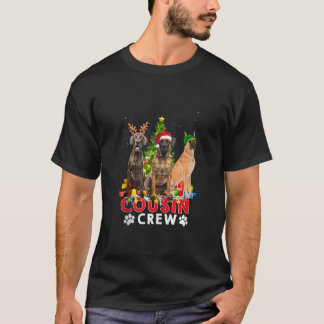 Camiseta Gran Dane Cousin Crew Christmas Tree Light Xmas