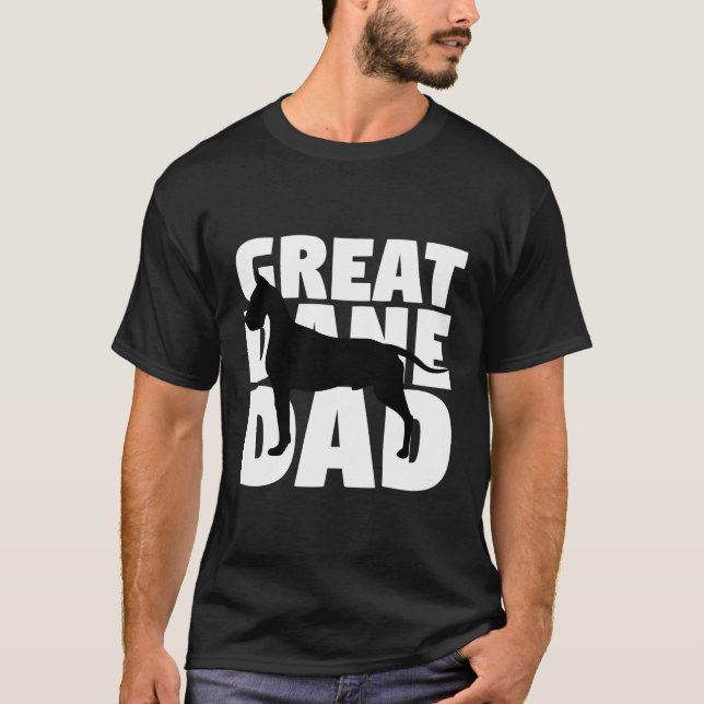 Camiseta Gran Dane Dad Hoodie Dog Padre Gran Dane (Anverso)
