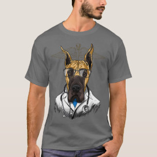 Camiseta Gran Dane Dogtor Vet Veterinario Perro Médica