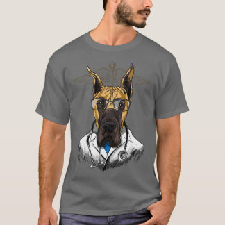 Camiseta Gran Dane Dogtor Vet Veterinario Perro Médica
