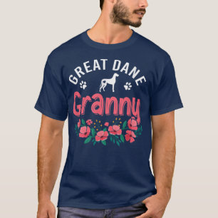 Camiseta Gran Dane Granny Perro Regalos A Dueña De Perro Pe