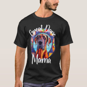 Camiseta Gran Dane Mama Dog Mom Puppy Colorful Mascota Fur