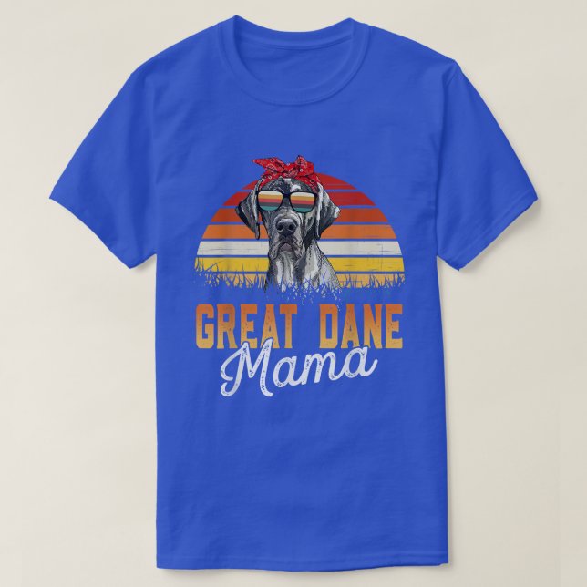 Camiseta Gran Dane Mama Mejor Madre Grande Dane (Diseño del anverso)