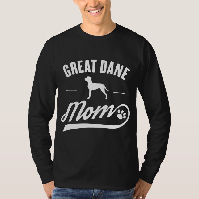 Camiseta Gran Dane Mom - Perro Dueño Lover (Anverso)