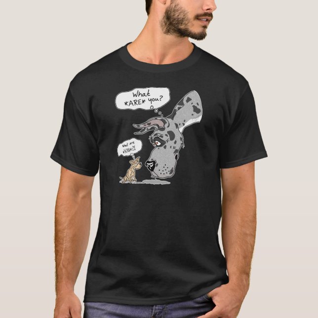 Camiseta Gran dane y chihuahua merle (Anverso)