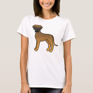 Camiseta Gran Danés atigrado perro de dibujos animados lind