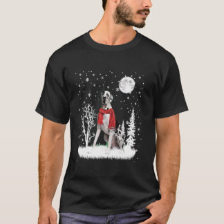 Camiseta Gran danés bajo la luz de la luna Navidades Pajama