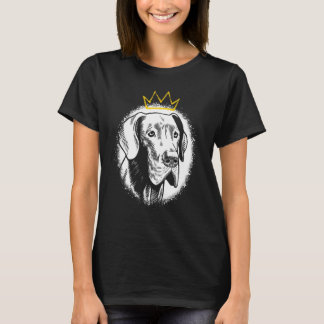 Camiseta Gran danés con corona
