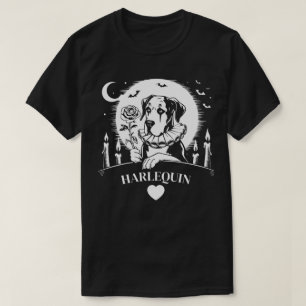 Camiseta Gran Danés CORAZÓN DE ARLEQUÍN