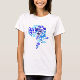Camiseta Gran danés de hojas azules
