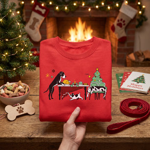 Camiseta Gran Danés de Navidad Bulldog Francés Divertido