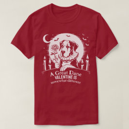 Camiseta Gran Danés Humor de San Valentín para Amantes de P