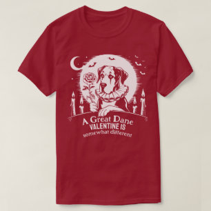 Camiseta Gran Danés Humor de San Valentín para Amantes de P