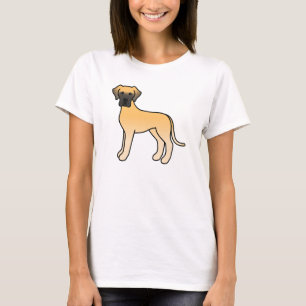 Camiseta Gran danés perro dibujo animado cervato