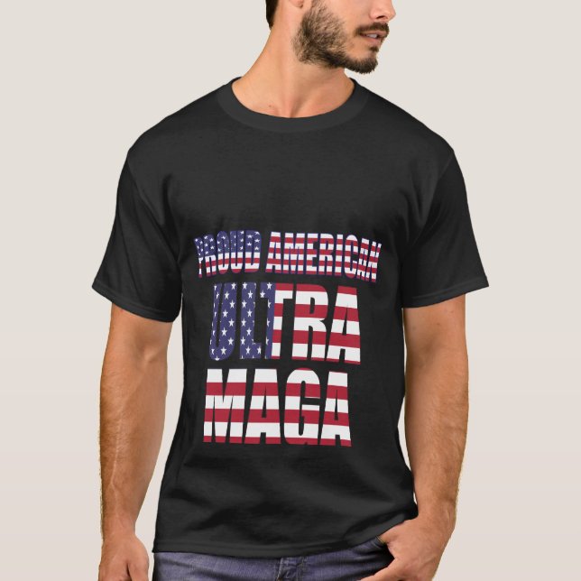 Camiseta Gran ⛳ de los partidarios de Trump del Orgullo Ult (Anverso)