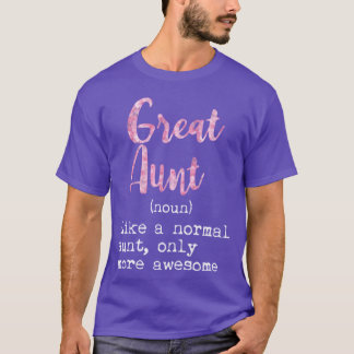 Camiseta Gran definición de tía sustantivo como tía normal 