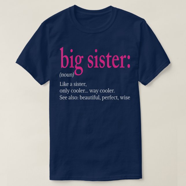 Camiseta Gran Definición Hermana Como Hermana Pero Fría (Diseño del anverso)