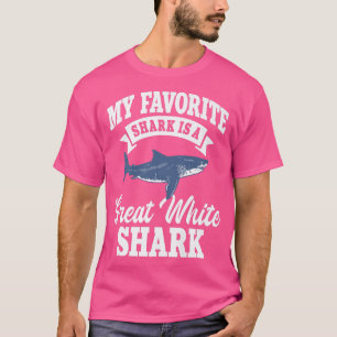 Camiseta Gran depredador favorito del tiburón blanco Fish Z