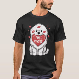 Camiseta Gran Día de San Valentín de perro de los Pirineos