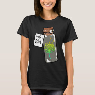 Camiseta Gran diente de león en una botella, para desear, d