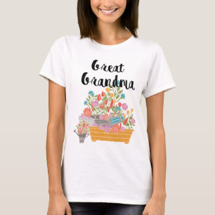 Camiseta Gran diseño de jardines de flores de la abuela