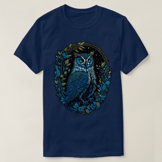 Camiseta Gran Diseño Gráfico de Lechuza Horneada (Diseño del anverso)