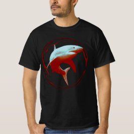 Camiseta Gran diseño gráfico de tiburones blancos