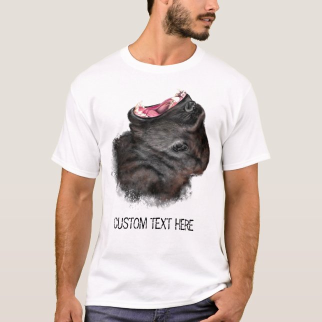 Camiseta Gran diversión de gorila gorilla - Tu texto (Anverso)