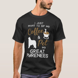 Camiseta Gran Dueño de café de perro de los Pirineos Navida