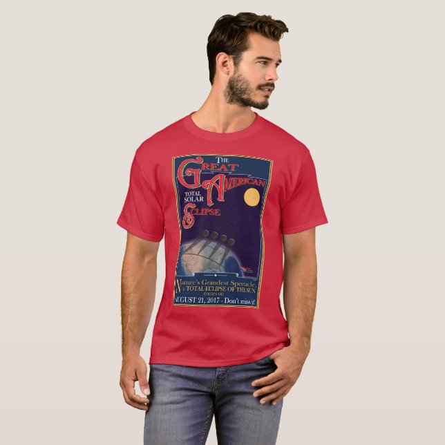 Camiseta Gran eclipse americano 2017 (Anverso completo)