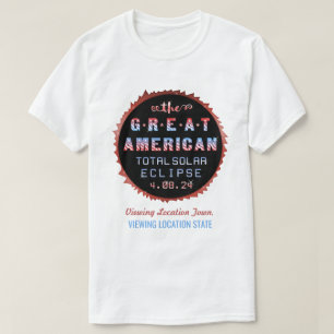Camiseta Gran Eclipse Solar Total Estadounidense 8 de Abril