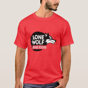 Camiseta Gran ego de lobo solitario