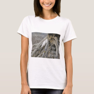 Camiseta Gran Egret (Ardea alba) Banco Exterior de la zona 