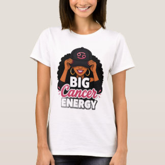 Camiseta Gran Energía de Cáncer Magia Negra de Chica PNG Zo