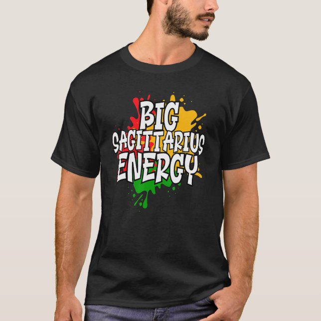 Camiseta Gran energía zodiaca sagittariana (Anverso)